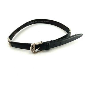 The RITZ Accessory Collection Genuine Leather Belt Women Size: M Western Black